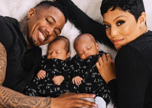 Abby De La Rosa with her boyfriend Nick Cannon and children.